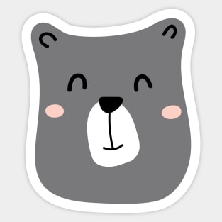 Cute bear Sticker